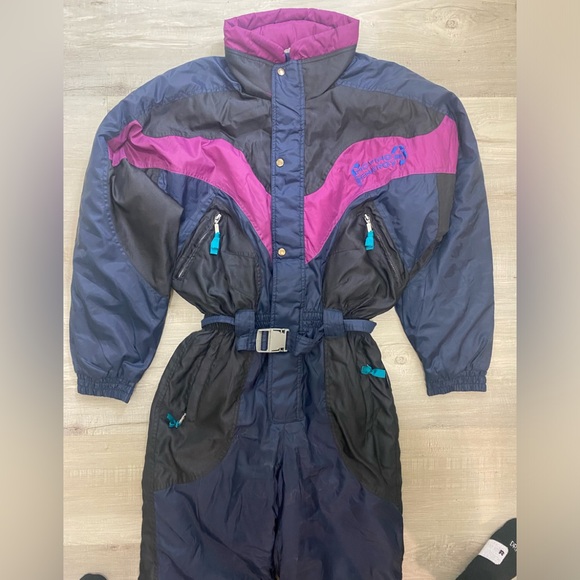 Etirel Vintage One Piece Ski Suit Men’s Size S/M or Women’s M/L. - Picture 3 of 12